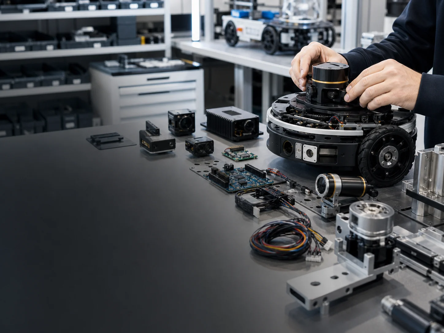 Briques technologiques robotiques utilisées dans une conception de robot modulaire